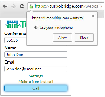 Allow WebCall